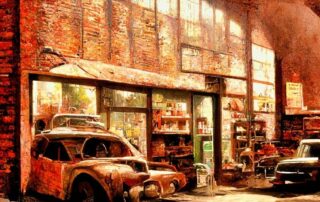 Old time autobody shop